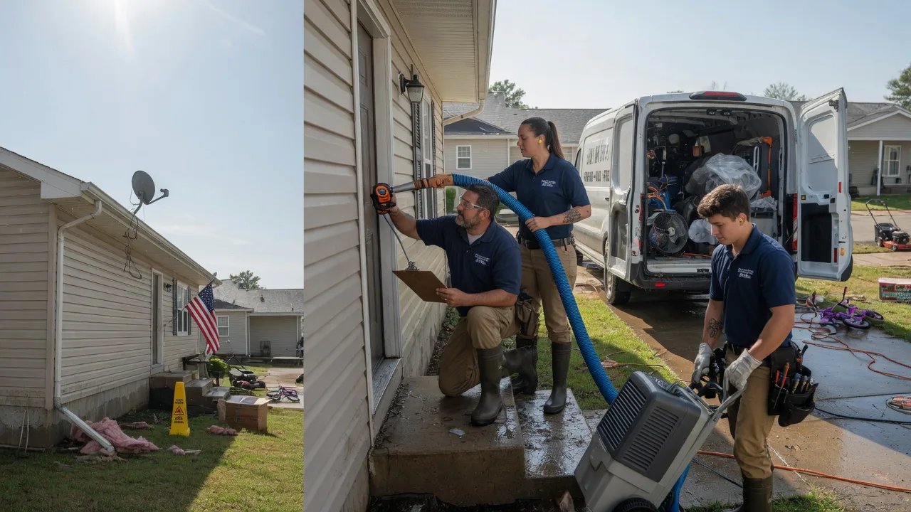 Ceiling Water Damage Restoration in Sesser, IL near me